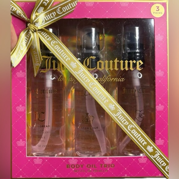 Juicy Couture Other - Juicy Couture Gold and Pink Moisturizer Set